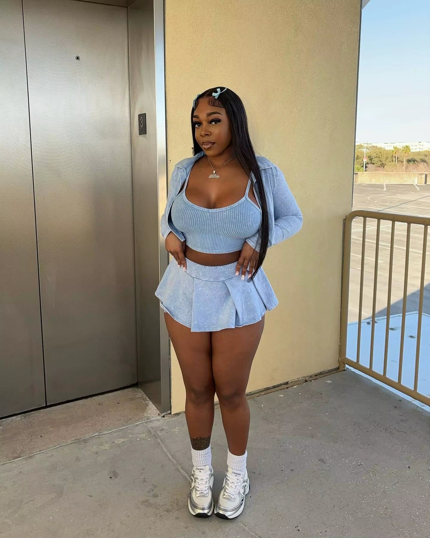  Three Piece High Waist Skirt Sets